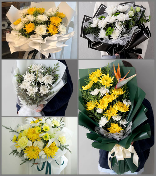 黑龙江黑河北安市杨家乡白事花束代送